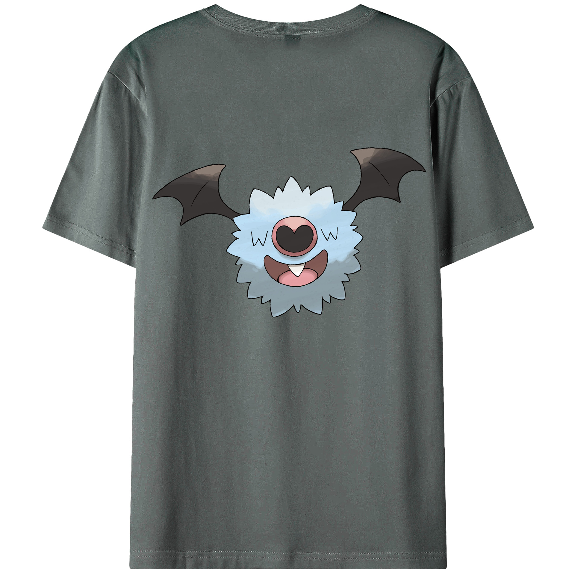 （画像用） ポケットモンスター Pokémon 綿100％ メンズ半袖Tシャツ（バックプリント） 通気性